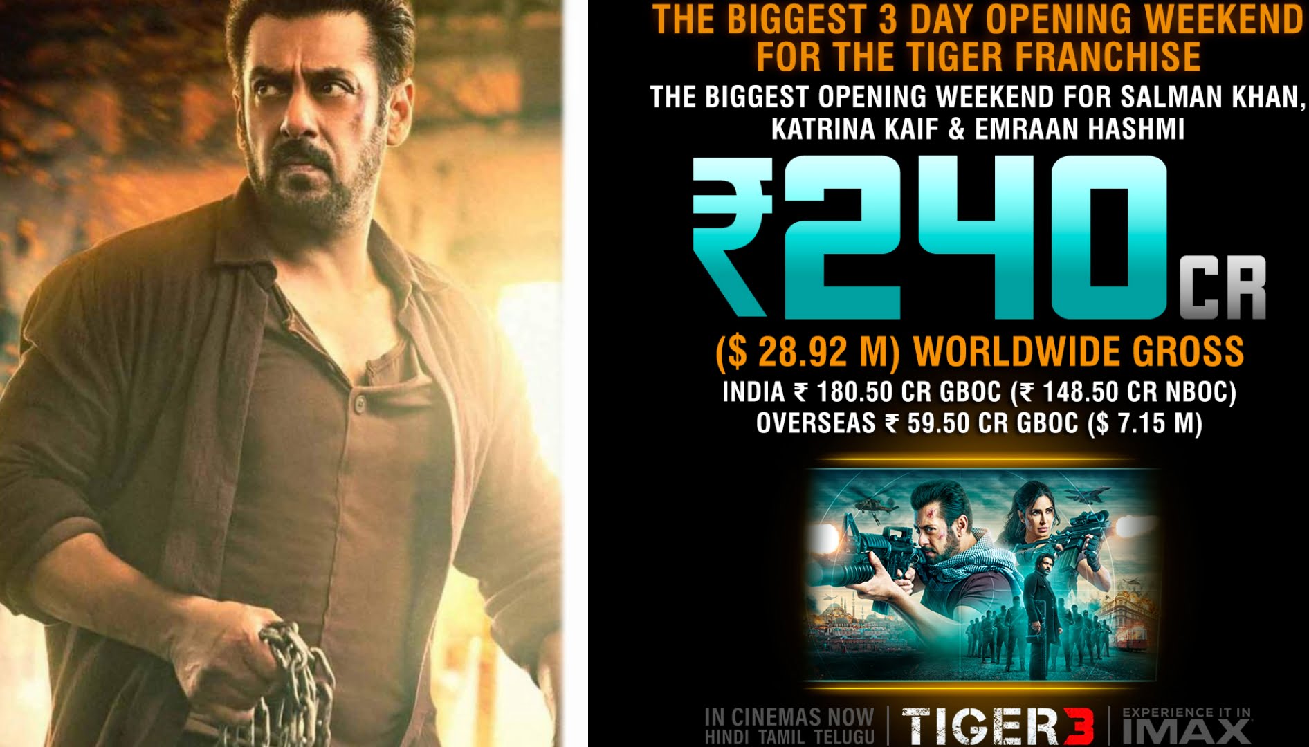 Tiger 3 Box Office Collection Day 3