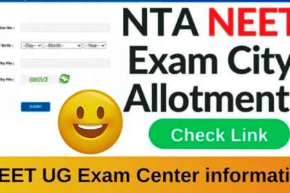 NEET UG  Exam City Slip 2024