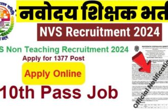 NVS Job Notification 2024