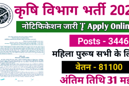 Agriculture Department Vacancy