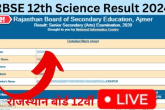 Rajasthan Board Result 12th